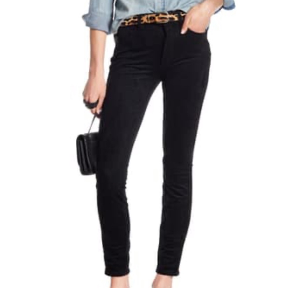 Mother high waisted looker faux suede jeans